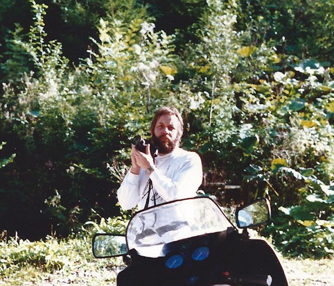 Iain, camera and bike France