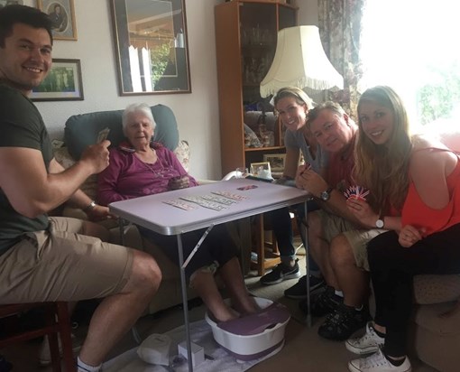 90th Birthday. Footspa and cards anyone?