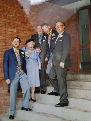 Dad with Nan, Grampy, Richard & Phillip 
