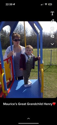 Great Grandson Henry with his Nan (Kerry)