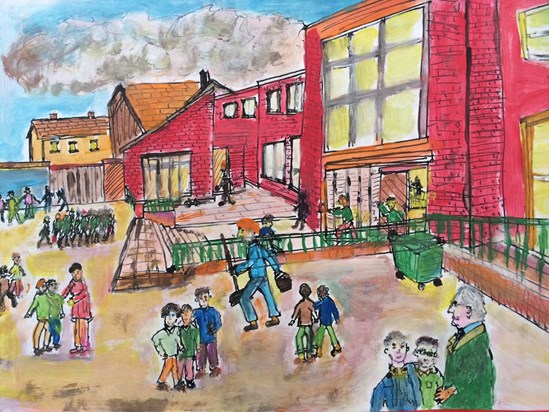Peter's Art - St.Joseph's Primary School Yard