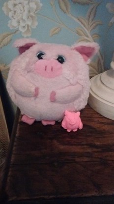 Tiny Pig with Mr Blobson