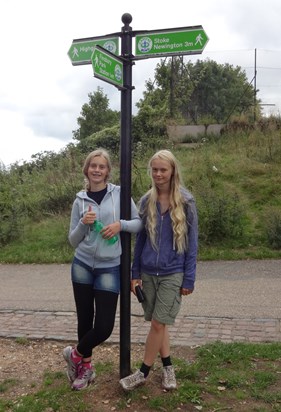Walking the Capital Ring with Kirsty in 2014