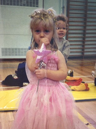 Princess Eloise (doing some thumb-sucking) with Prince Reuben looking over her shoulder