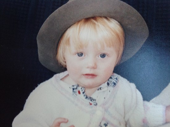 Wearing Nan's akubra hat -2001