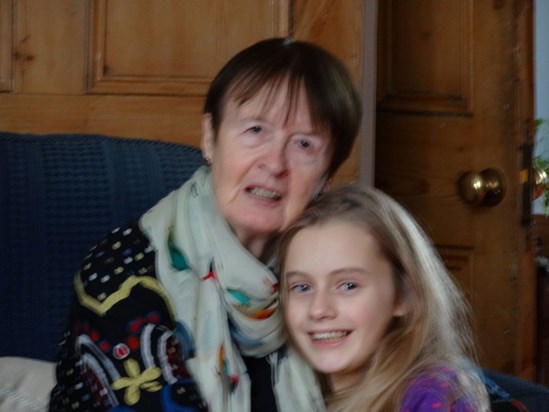 Eloise with Grandma Ju - a little blurry, but lovely nonetheless!