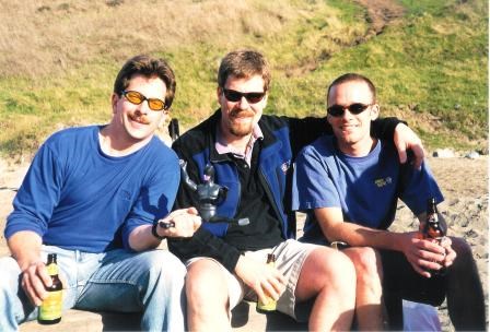 Taytay, Scott, & Richie at yet another CA beach celebration