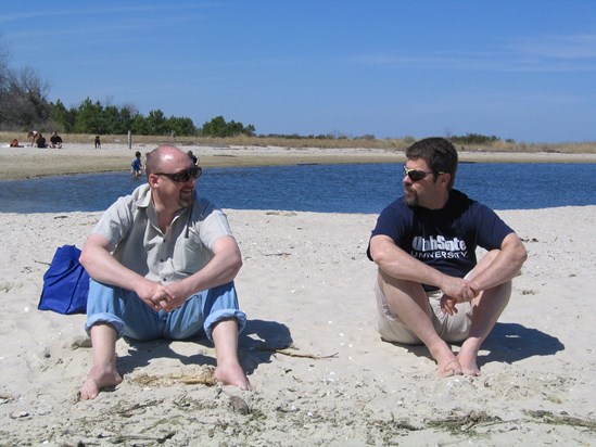 ScottT & Tom Discussing "Serious" Issues - Chesapeake Bay