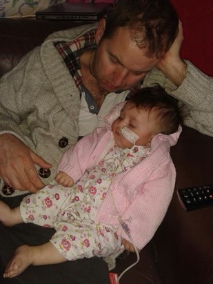 Snoozing with daddy xx