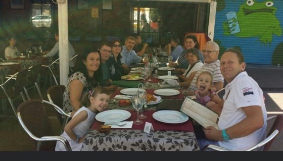 In Spain with Neil & family 