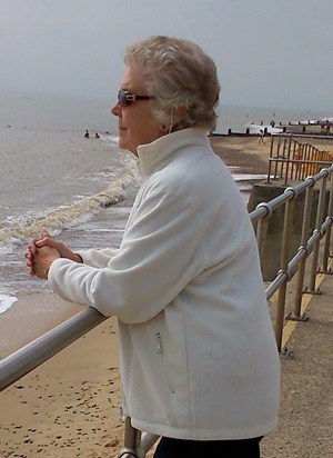 Enjoying one of her favourite places, Southwold was always her first choice.