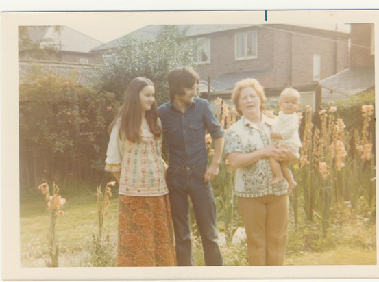 Marian, Ralph, Ralph's mother & Haidee in Warrington.
