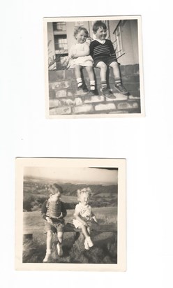 Gerry & Marian as kids in Rubery & the Lickey Hills.