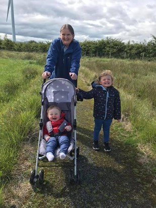 Eileen with her Granddaughters 