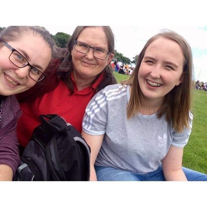 Eileen with her daughters 