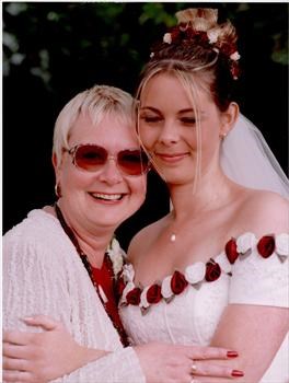 My Mum Maggie, with me on my Wedding Day, a year before she passed away xx