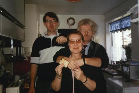 Mum, Dad and my Brother Jason at our Bungalow