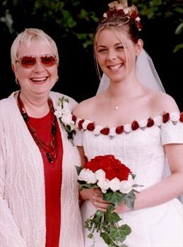 Me and my Mum on my Wedding Day
