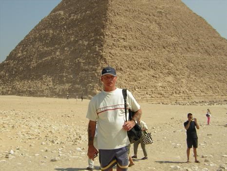 Dad at another one of his favorite holidays, Egypt
