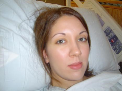 Amanda in the hospital