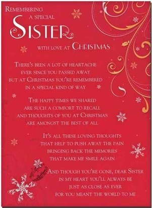 A Special Sister -"SUNITA"  with love at Christmas 2012