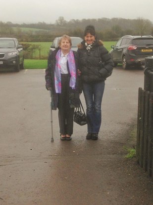 mum and me going to dinner at the fromebridge
