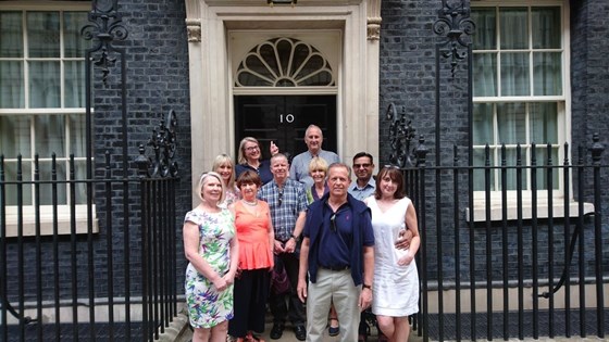 Colin and some of his tennis friends had a memorable day at 10 Downing Street