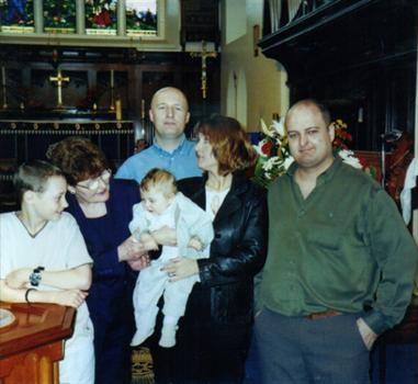 Bernard,Mum,Pauline,David Gary, Ryan's Christening