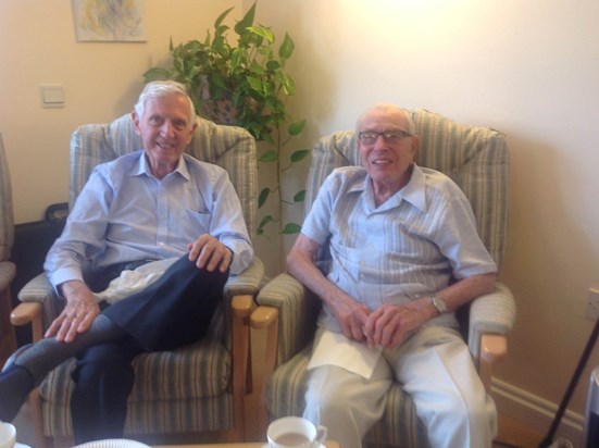 Derrick and Jack at Firwood Court 9 July 2014