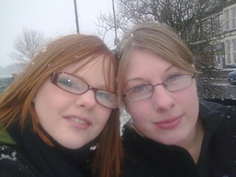 Gorgeous girls in the snow