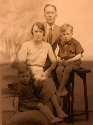 Barbara with Mum, Dad and Brother