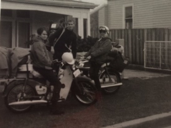 Carolyn on he motorcycle in 1967