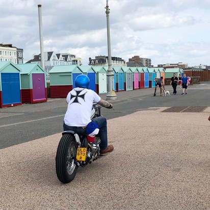 Jack riding at Hove Prom ✌🏼