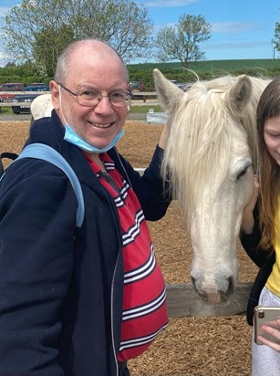 Sophie, Dad & a pony 