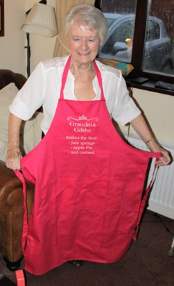 Grandma's baking apron says it all