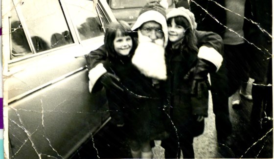 my wee sister Debbie and me xmas 1971/1972