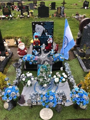 Our sweet grandsons special resting place xx 