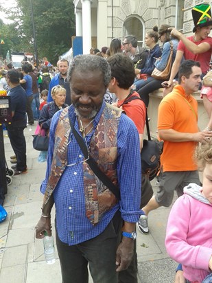Dad at Notting Hill Carnival August 2014, Happy times :-)