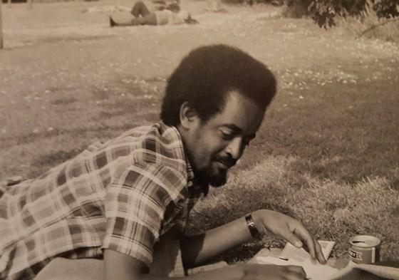 Zerihun Tessema in Westgate Gardens, Canterbury in June 1977