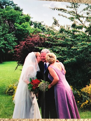 Dad loved this moment, Helens wedding 14th July 2001 xx