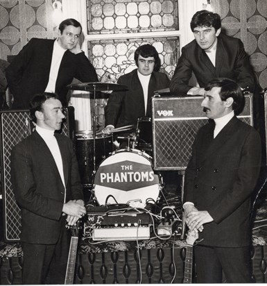 Dad drumming with The Phantoms