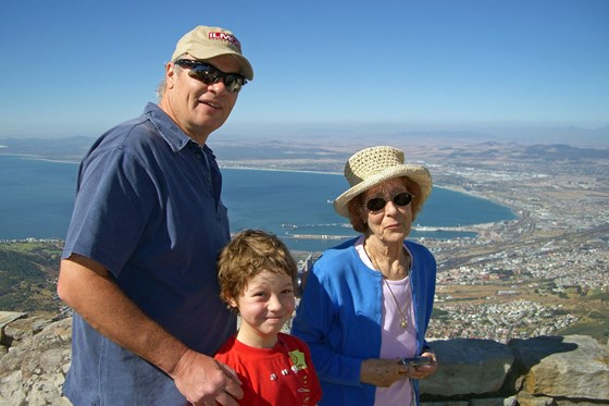 At the top of Table Mountain in Cape Town ... a step closer to heaven. 