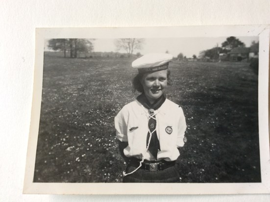 Diana (Dinky) as a Ranger in the 50’s