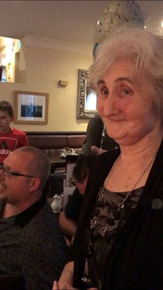 our Mum on her birthday meal at her favourite place (Gynsills) xx