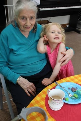 Giver of the best hugs, little Isabel loving on her Nana Hall