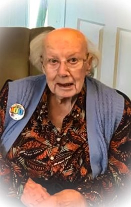 Doris on her 100th birthday