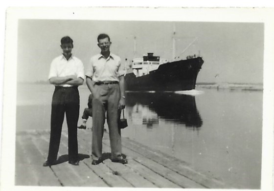 Ted On the Suez Canal 1946 ish