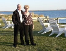 Dad with Mum in Hamptons, USA