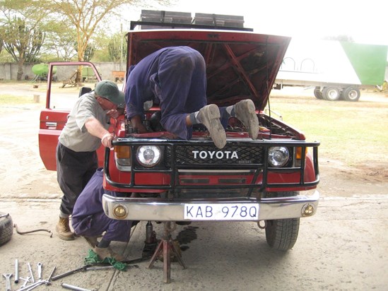 Typical Kenya car scene