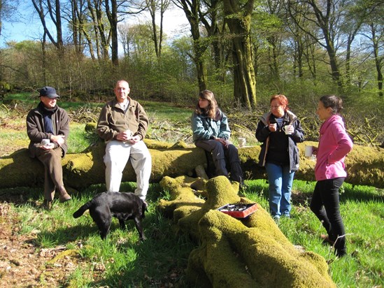 Richard with Czech family - Exmoor